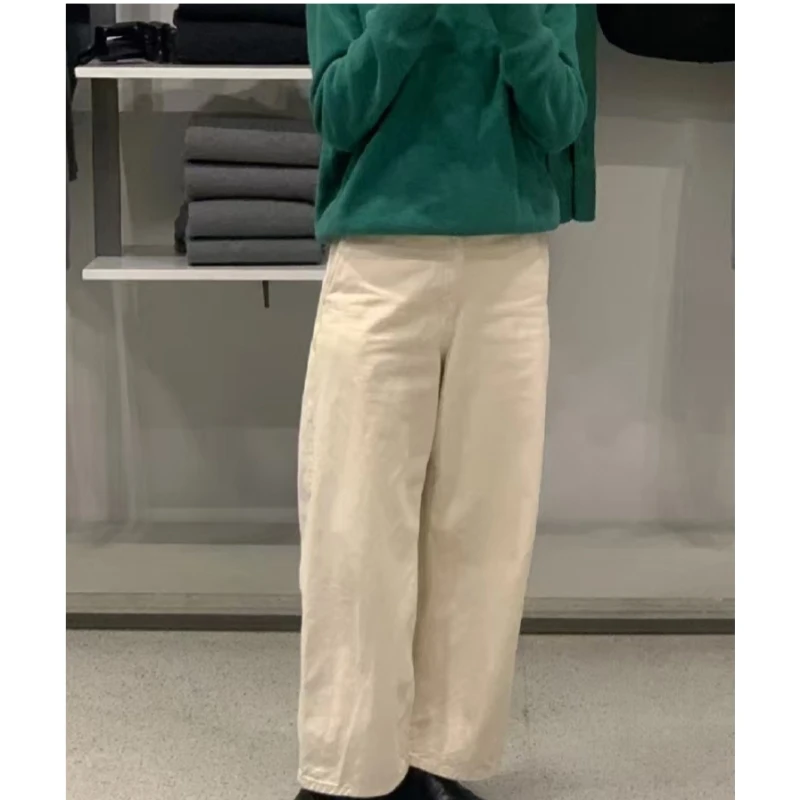 

25 year new niche classic basic cotton European and American style straight leg denim pants