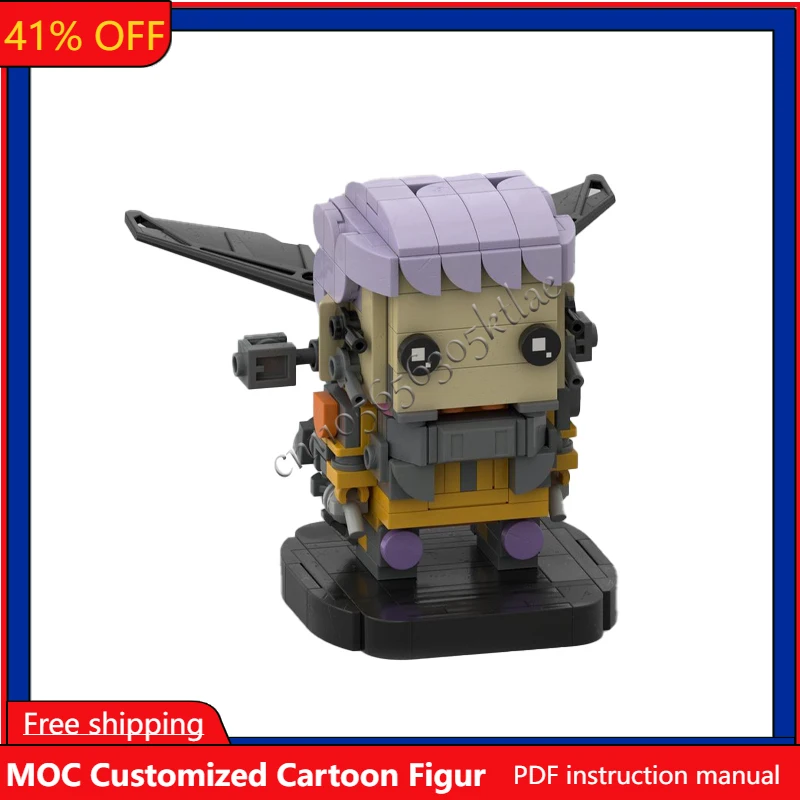

255Pcs MOC Movie Characters Collect Series Valkyrie Brickheadzes Model DIY Creative Puzzle Birthday Cartoon Anim Figur Toys Gift