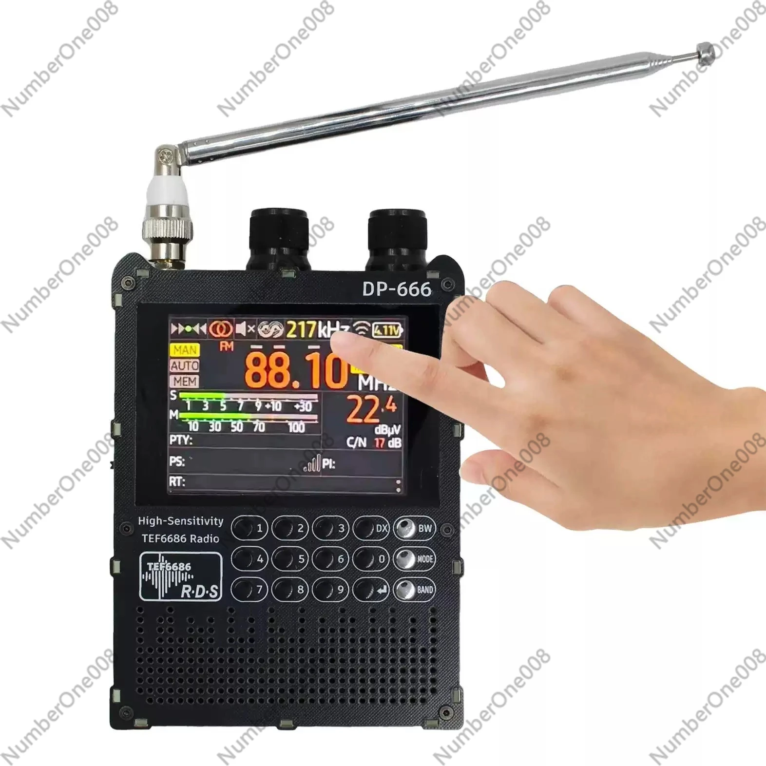 

TEF6686 DSP Radio High Sensitivity Full Band FM LW MW SW Shortwave 2.8 Inch IPS Touch LCD Screen ESP32