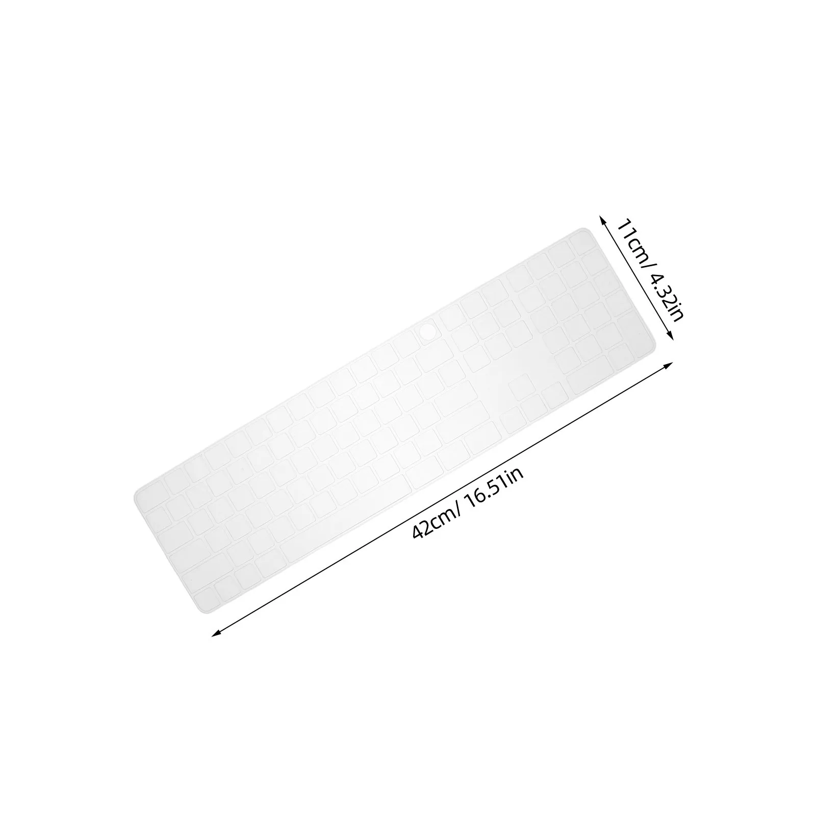 غطاء لوحة المفاتيح المرتفعة للأظافر الطويلة من جل الأكريليك وواقي من السيليكون وملمس ناعم وبساط لوحة مفاتيح الكمبيوتر المحمول
