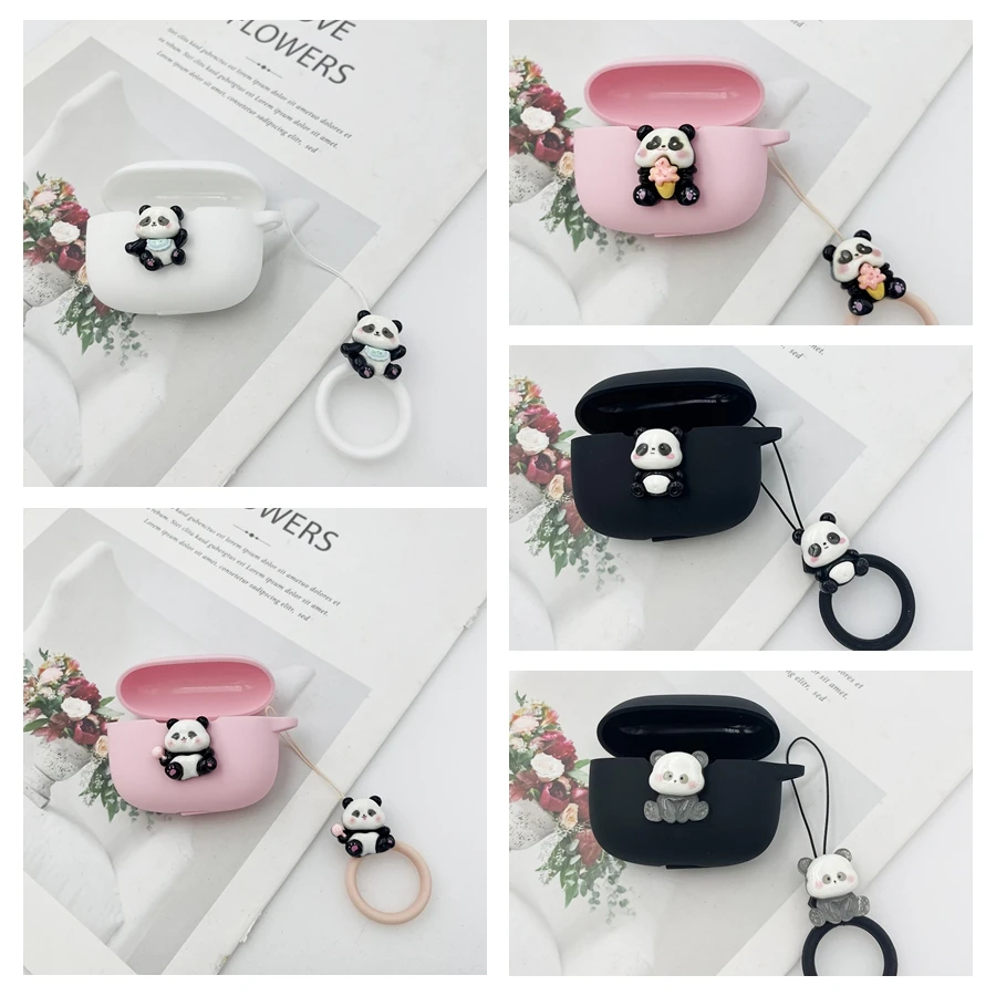 لطيف الباندا سماعة غطاء لسامسونج غالاكسي براعم كور/براعم 2 برو/ لايف/برو/FE حافظة سيليكون للصدمات Fundas #1