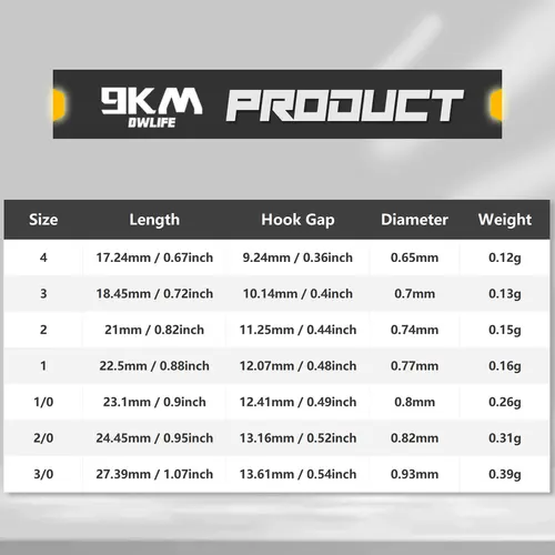 Imagen 2 del producto Anzuelo sin malezas de 9KM, anzuelos de aparejo loco, anzuelo de gusano, anzuelo de pesca de lubina para aparejos locos