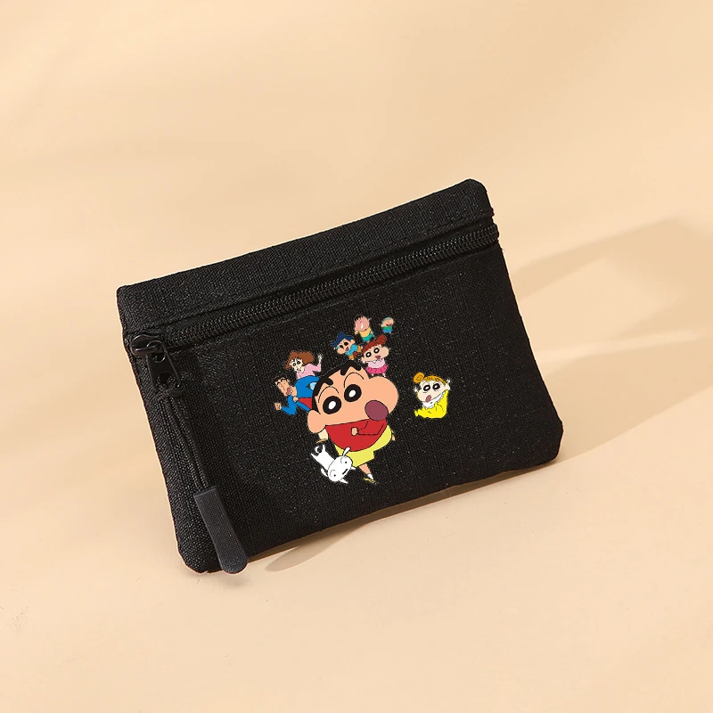 Crayon Shin-chan Coin Purse Anime Cartoon Mini Wallet Zipper Purse Girl Boy Money Bag Card Storage Bag Children Zero Wallet Gift