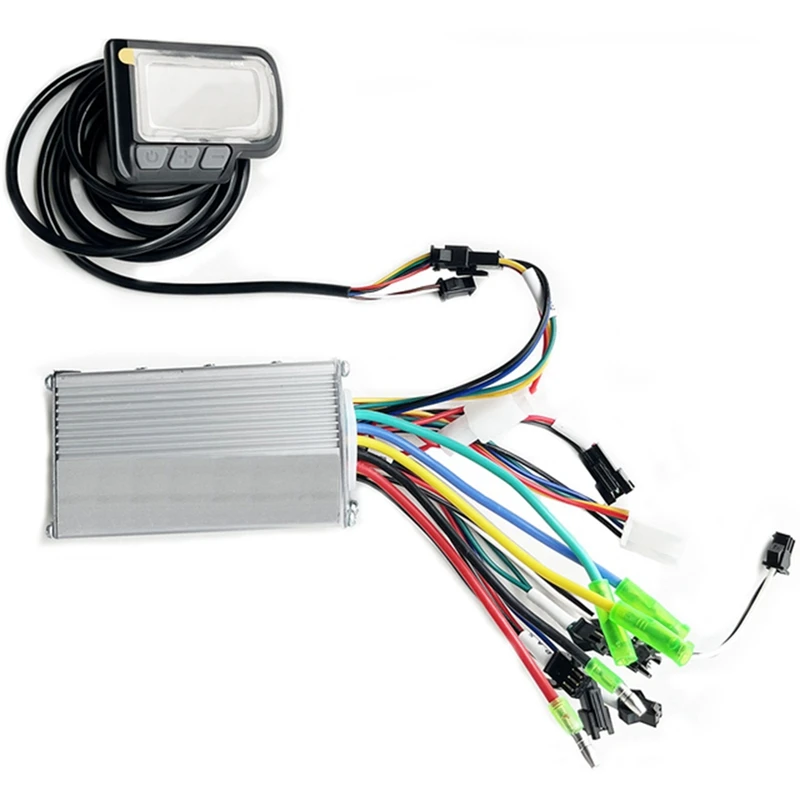 Kit de controlador de bicicleta eléctrica, accesorios para patinete eléctrico, pieza de Motor sin escobillas, pantalla de Panel de pantalla LCD de 24V, 36V y 48V