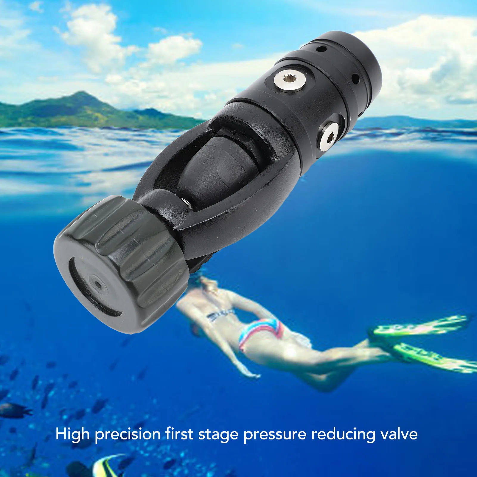 First Stage Scuba Diving Regulator Reduce Resistance Yoke 1st Stage Underwater Diving Regulator for Diving Gear