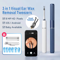 Wireless Smart Ear Cleaning Endoscope Visual Ear Pick Ear Tweezers Otoscope Earpick Ear Cleaner Wax Removal Camera Health Care