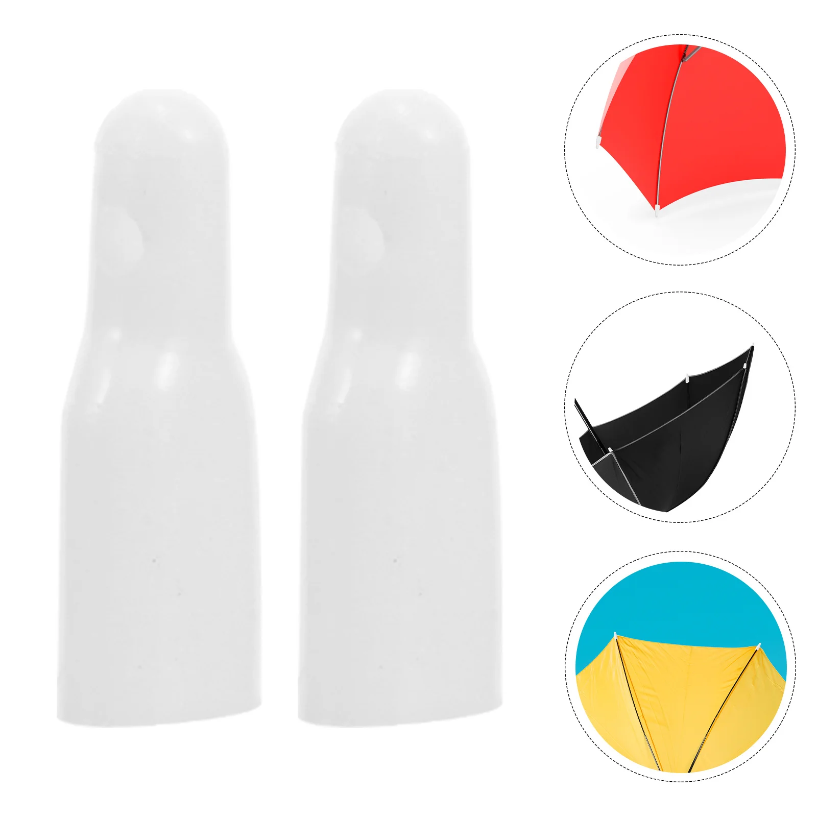 

10pcs Tail Beads Plastic Replacement For Straight Umbrella Repair Outdoor Rain Umbrella Bone Covers Decorative Accessories