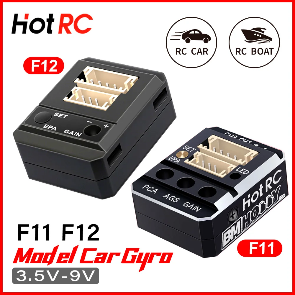 

HotRC F11 F12 Gyroscope Automatic Stability Control 3.5V-9V For Remote Control Car Boat