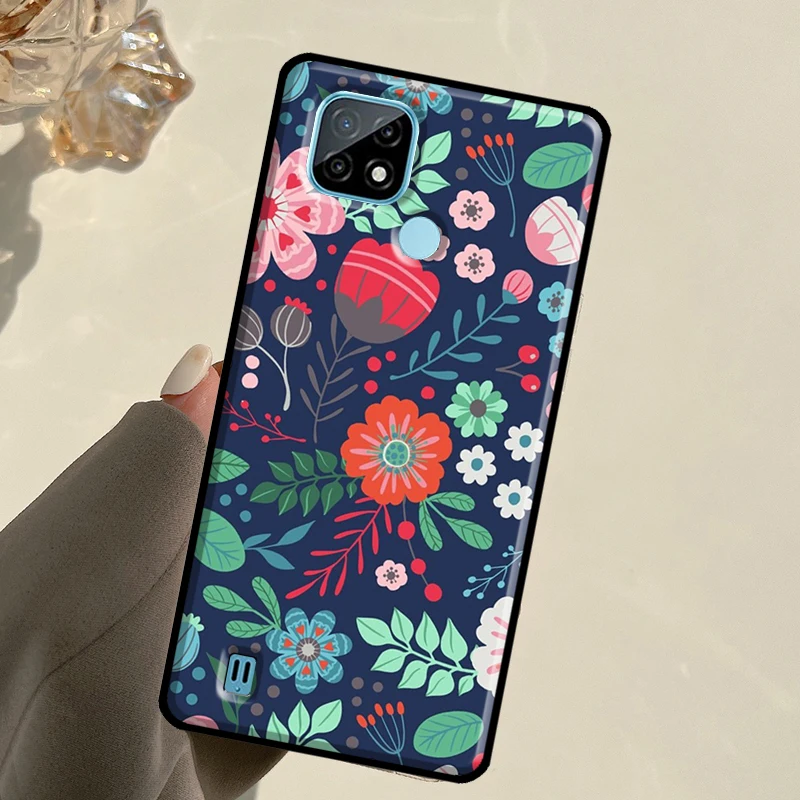 Floral Charm Secret Garden For Realme C55 C35 C33 C31 C30 C21Y GT Neo 5 3 2T 10 Pro Plus Oneplus 11 Nord CE 3 Lite Case