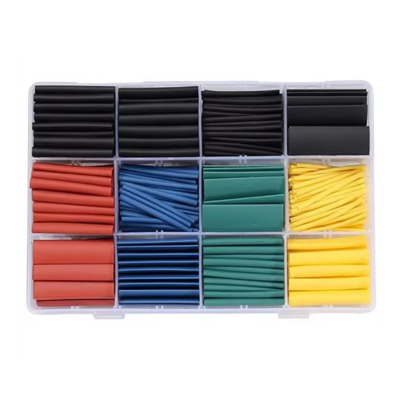 530pcs Shrink Tubing 2: 1 Polyolefin Sleeve Thermal Tube Multi Color Insulation Shrink Tubing Wrap Wire Cable Kit