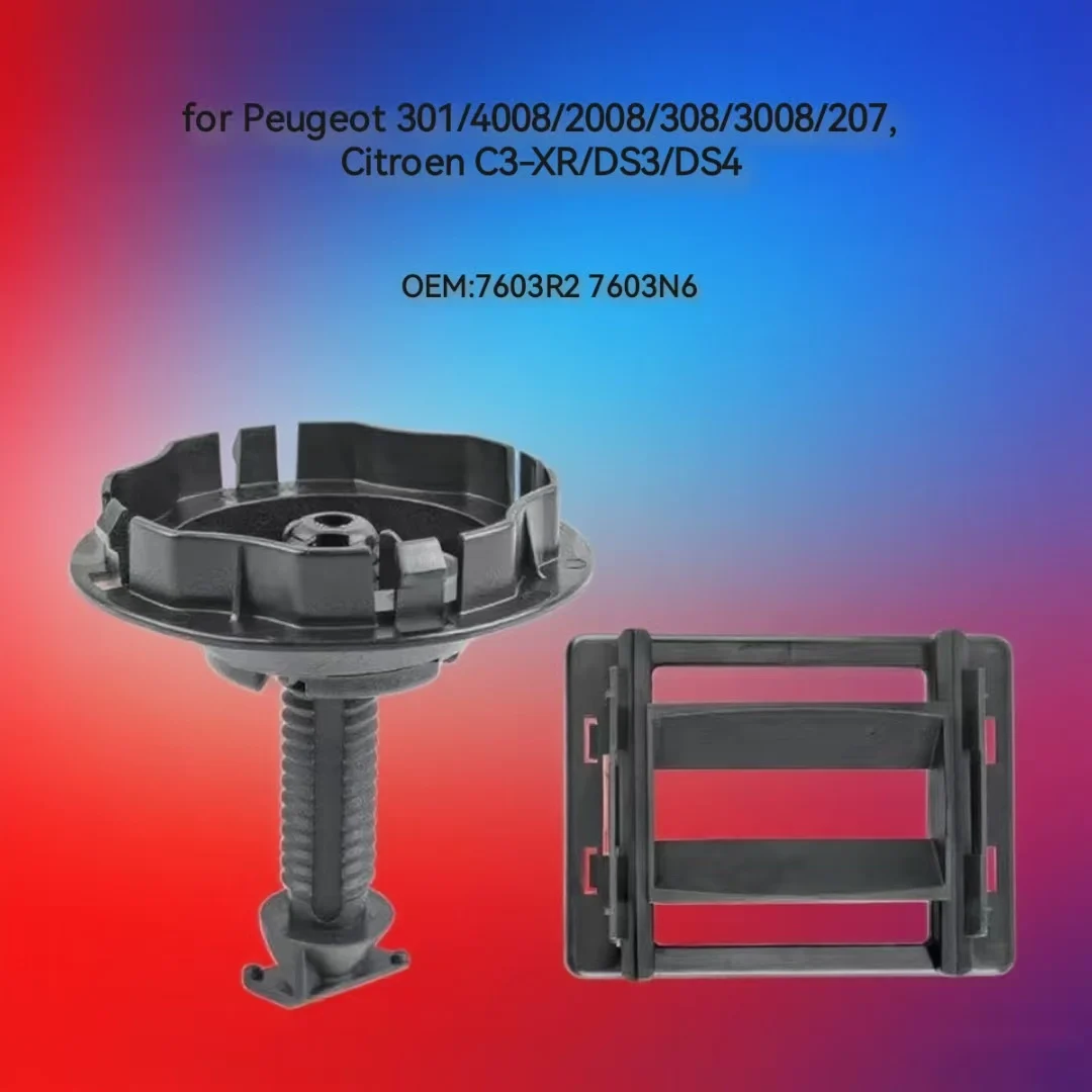 7603R2 / 7603N6 Soporte de neumático de repuesto, tuerca y placa de fijación para Peugeot 301/4008/2008/308/3008/207, Citroen C3-XR/DS3/DS4