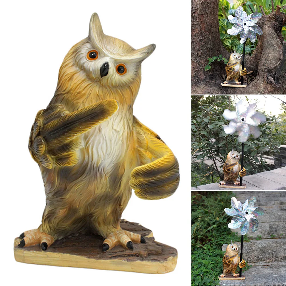 Cartoon Owl-shape Windmills Ornaments Endearing All-match Indoors Decoration For Home