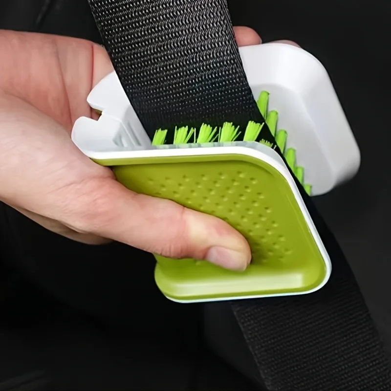 U-shaped Double-sided Brush Car Seat Belt Cleaning Tool Folding Hard Bristle Hand Brush Kitchen Cleaning Car Cleaning Tool