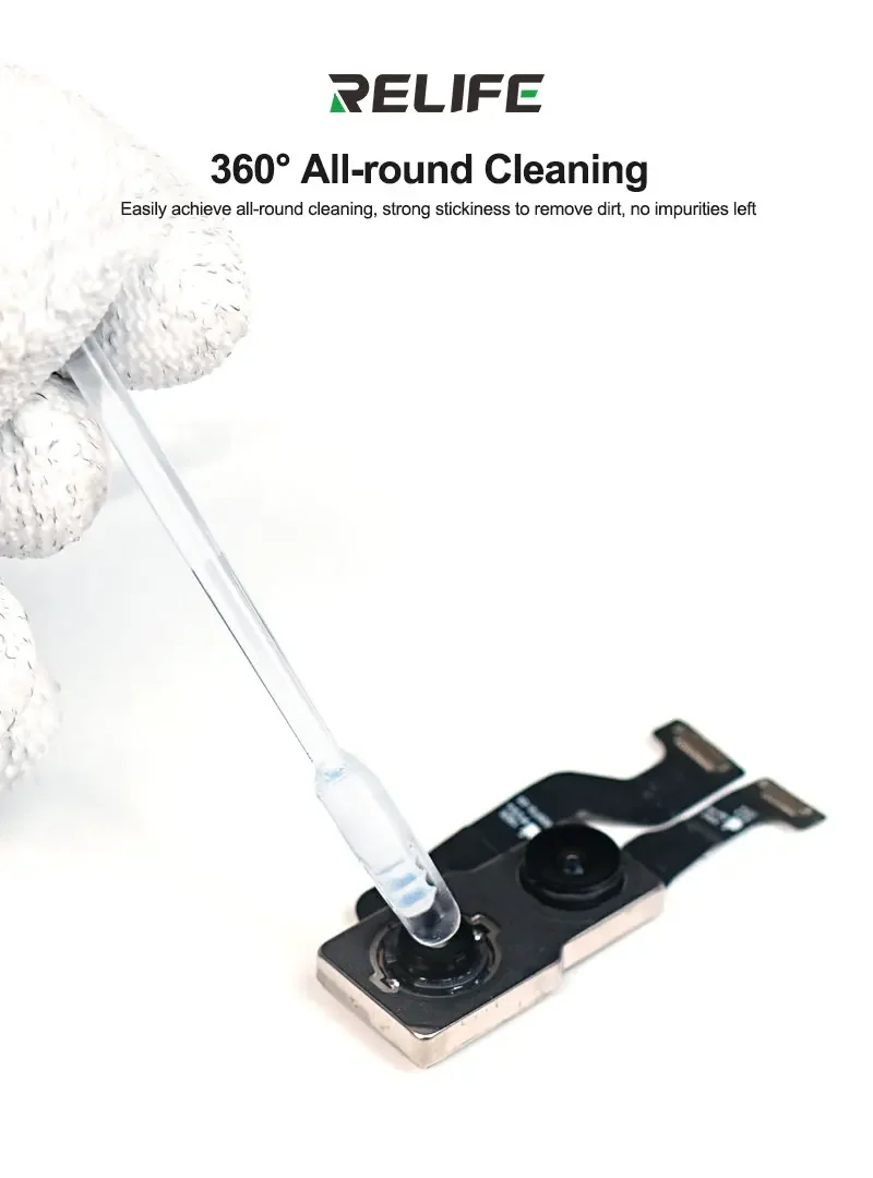 RELIFE RL-094 48 قطعة عدسة الكاميرا الأنظف عصا الاصطناعية الراتنج هلام عصا آيفون أندرويد عدسة الكاميرا الغبار لا ضرر رقاقة