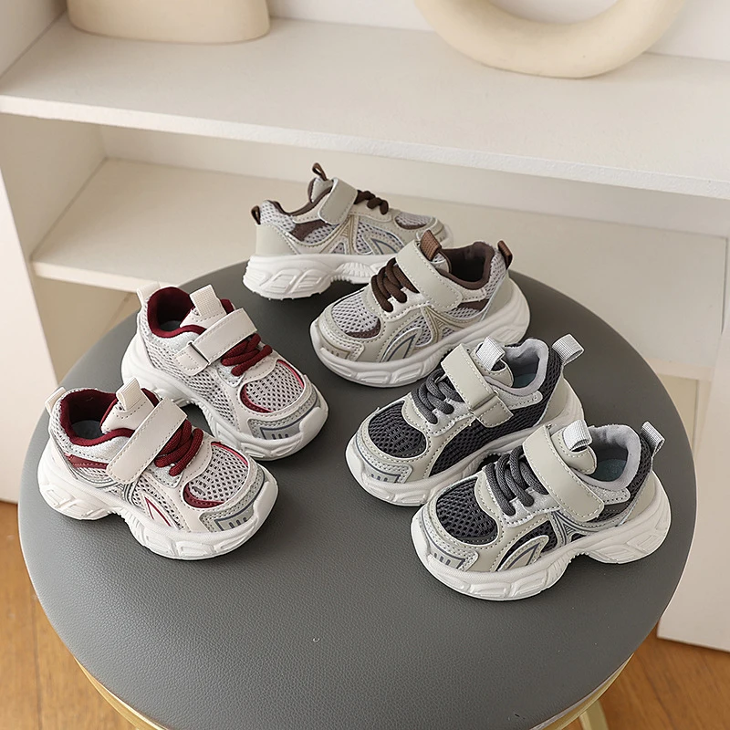 2026 New Boys' Baby Shoes Children Sports Shoes Breathable Running Sneakers 1-3Years Old Girls Casual Soft-Soled Mesh Shoes