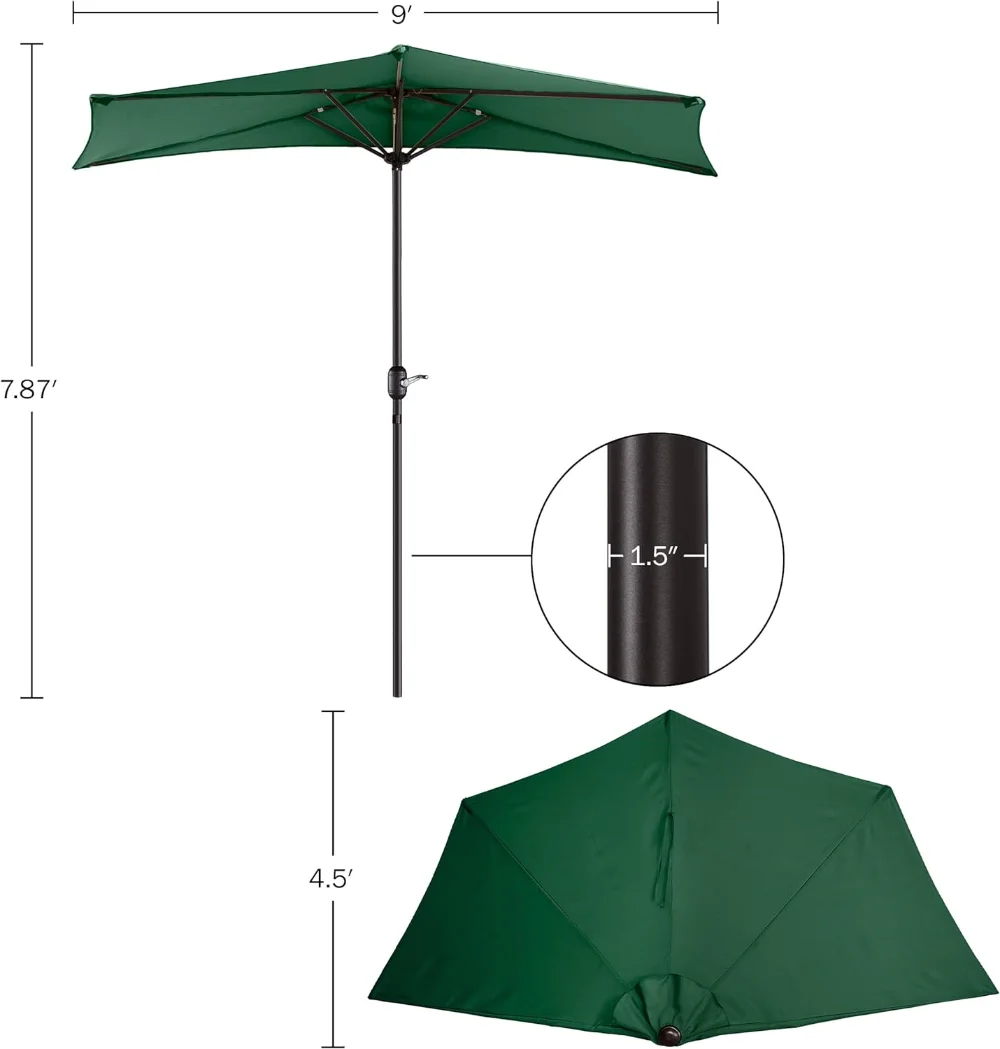 9ft halber Regenschirm