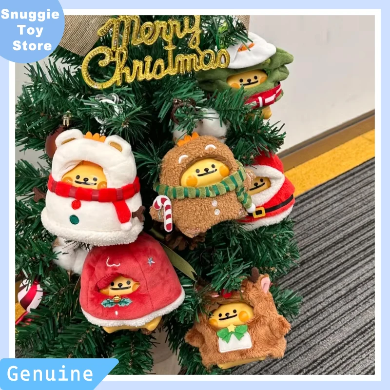 

Toptoy Little Bear Worm Winter Train Series Building Blocks Bags Hanging Ornaments Assembled Toy Models Cute Birthday Gifts