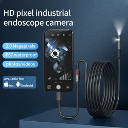 Endoscopio a testa singola e doppia da 8mm, fotocamera per endoscopio da 1m/3m, adatto per smartphone iPhone e IOS, strumento di ispezione delle fognature