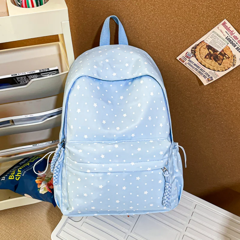 

Casual Travel Women's Backpack Lightweight Nylon School Bag Dual Shoulder Design Sensation Campus Student Bookbag Outdoor