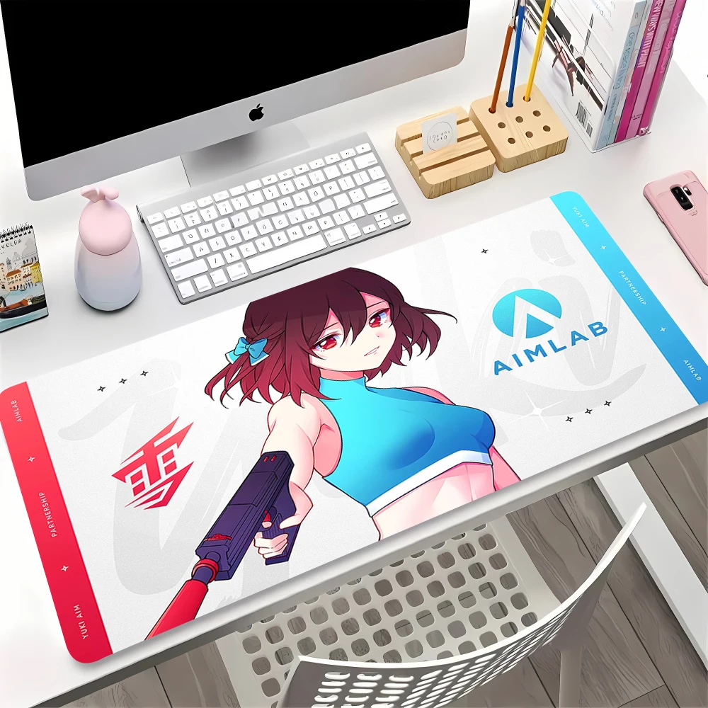 YUki Aim Table Computer Mouse Pad Mat Rug Desk Protector Mesa Home Office Desk Decoration Gaming Pc Gaming Accessories Room Mats