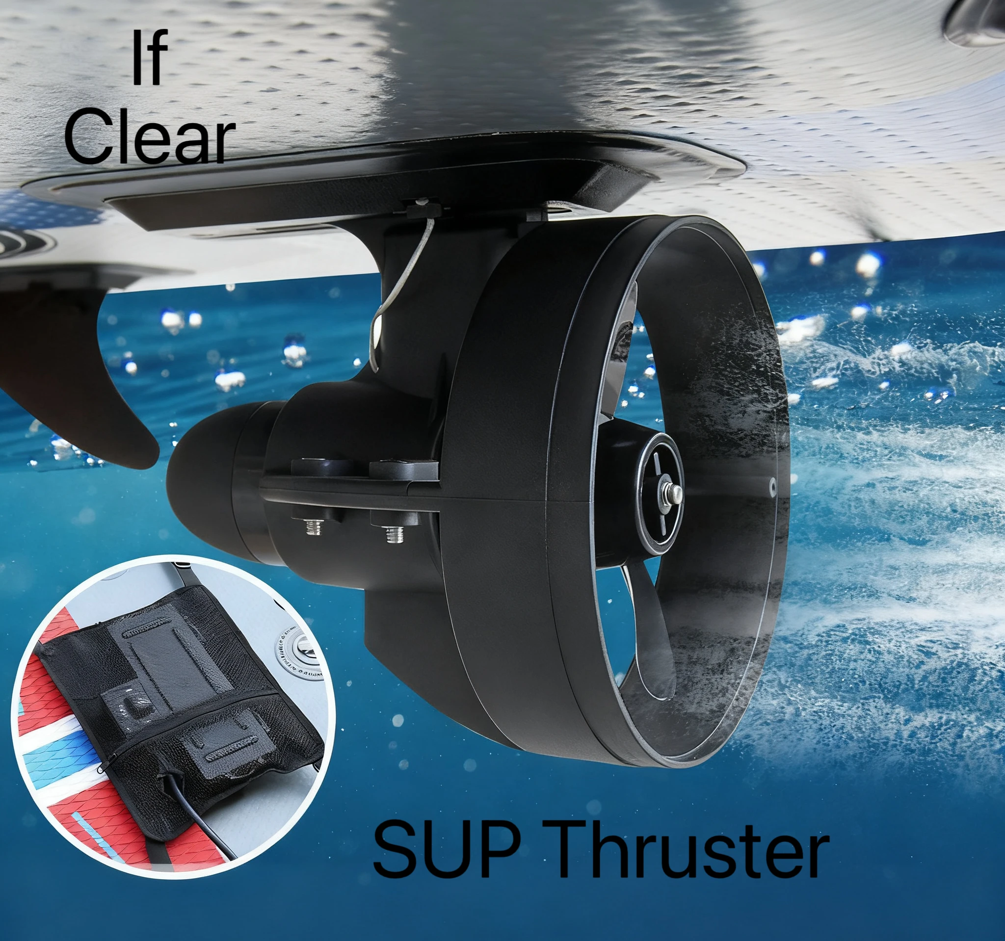 Портативный комплект SUP-двигателя с дистанционным управлением