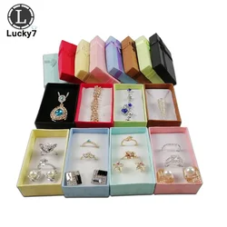 16pcs/Lot Jewelry Sets Display Box For Necklace Earrings Ring 5*8*2.5cm Packaging Shadow Box Jewelry Organizer