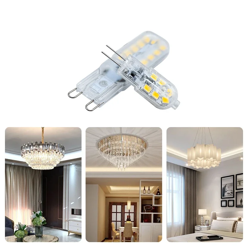 10Pcs/Lot G4 LED Bulb 3W 5W 7W G9 Light Bulb 110V 220V Lamp DC12V Spotlight Chandelier Lighting Replace 20W 30W 50W Halogen Lamp