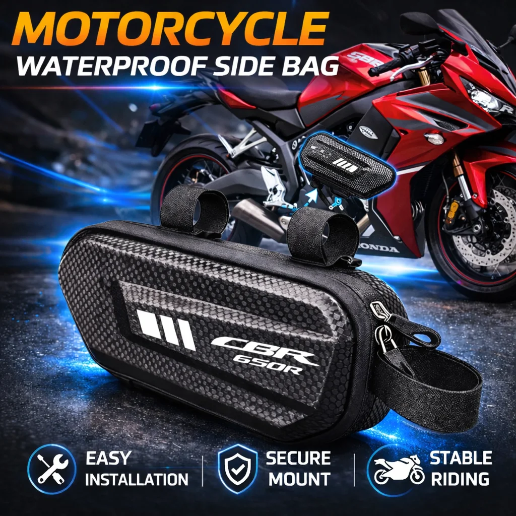 

Large Capacity Motorcycle Side Bag For HONDA CBR650R CBR 650R 2018 2019 Waterproof Multifunctional Storage Pouch Hanging Bag