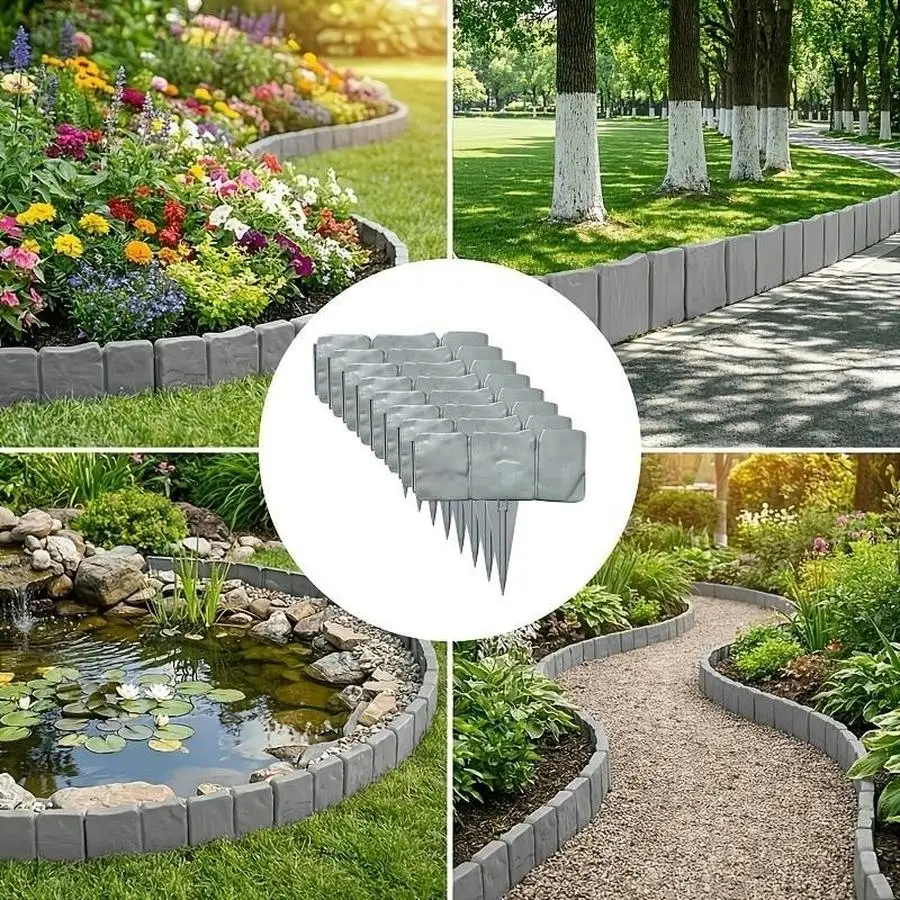 1/5/10/20/50/100pcs [Garden Fence Set] s Garden Fence Set | High-quality Plastic, Pointed Feet, Easy to Install | Lawn & Vegetab