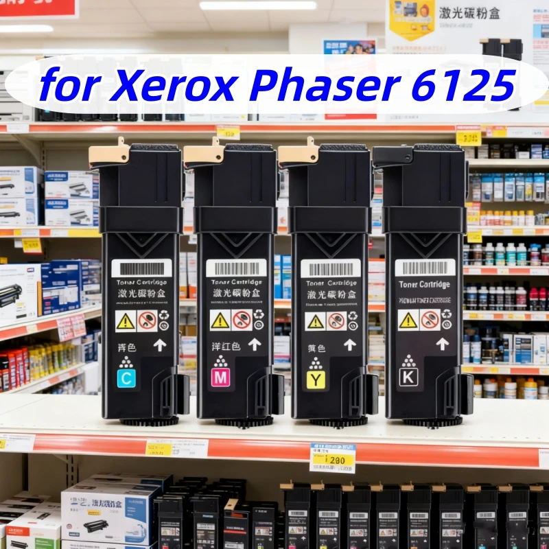 

4-цветный тонер-картридж, совместимый с лазерным принтером Xerox Phaser 6125 6125n для Xerox 106R01331 106R01332 106R01333 106R01334
