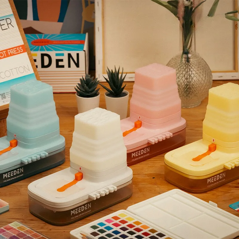 Foldable Multi-function Brush Cleaner Clean Water Soak Water Collection Art Student Special Artist Pigment Brush Cleaning Tools