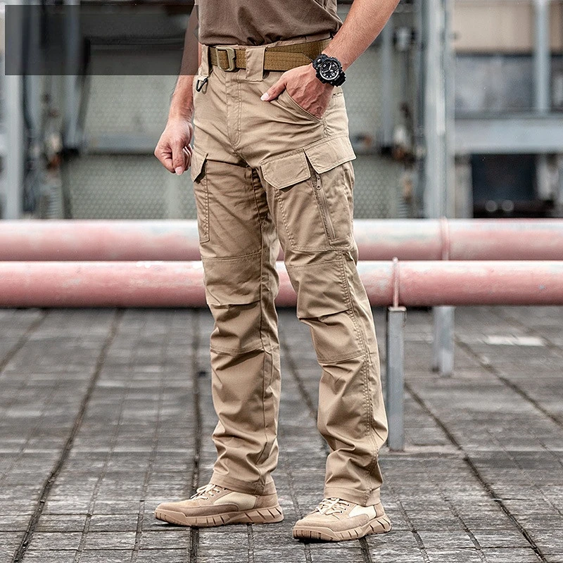 Outdoor Tactical Assault Pants Men's Autumn Stretch Slim Fit Waterproof Windproof Combat Multi-pocket Scratch-proof Cargo Pants