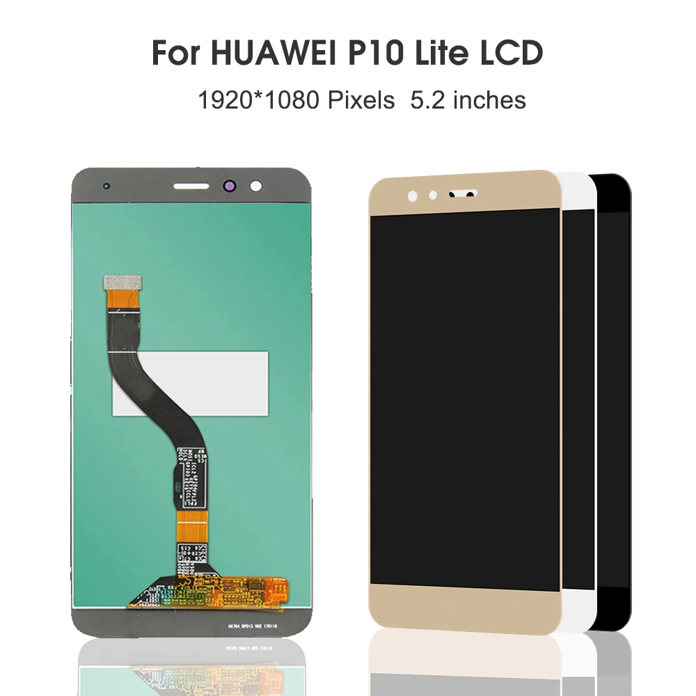 For HUAWEI P10 Lite 5.2''For  WAS-LX1 LX2 LX3 LX1A LX2J TL10 LCD Display Touch Screen Digitizer Assembly Replacement