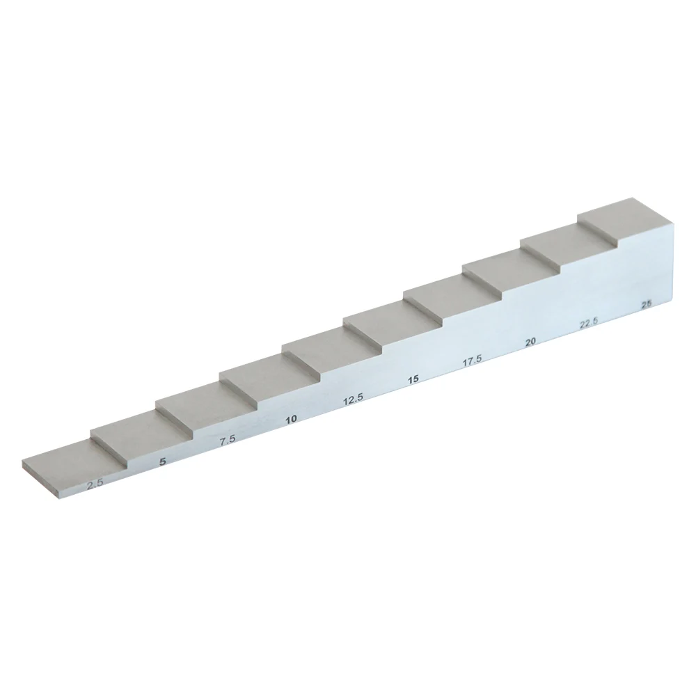 

yushi ndt ut blocks metric1018 steel stainless steel aluminum 10 step wedge ultrasonic thickness block