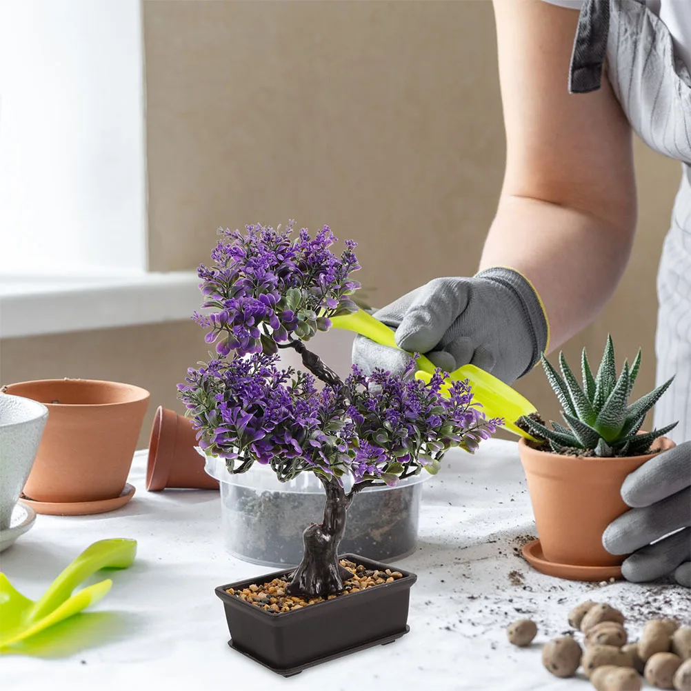 

2Pcs Lifelike Small Bonsai Tree Fake Potted Plants for Indoor Decoration Realistic Artificial Plant Home Office Decor