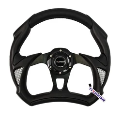D Type Sports Racing Drift PVC Steering Wheel Universal Modern Luxury Wheel Steering 320MM With Horn