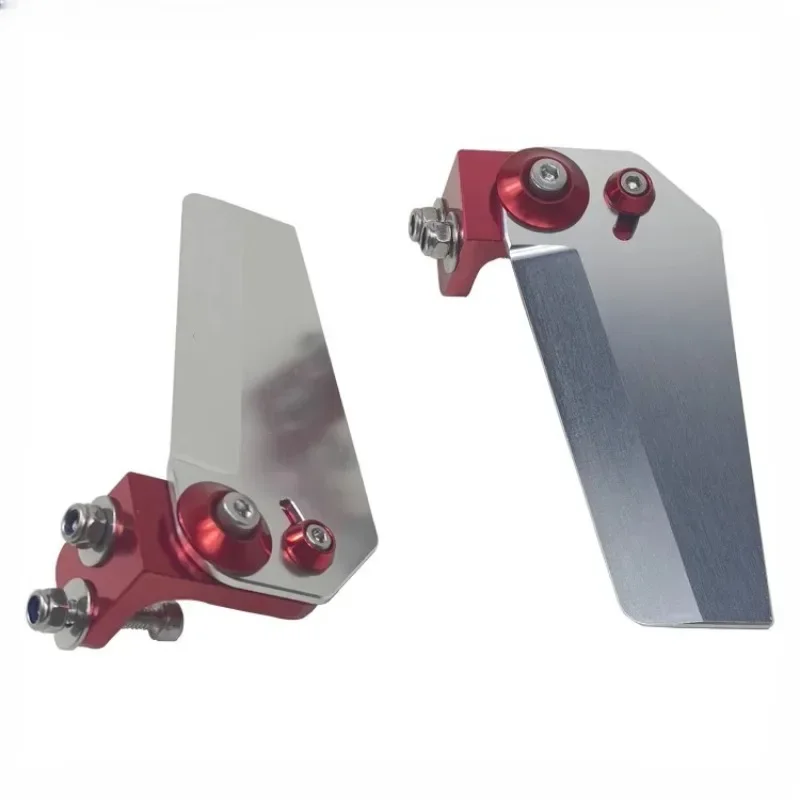 Nouveau couteau à eau d'assistance au direction en acier inoxydable de 95 mm pour bateaux de course RC en mer – ailerons de direction en métal pour modèles O-Boat 1 paire