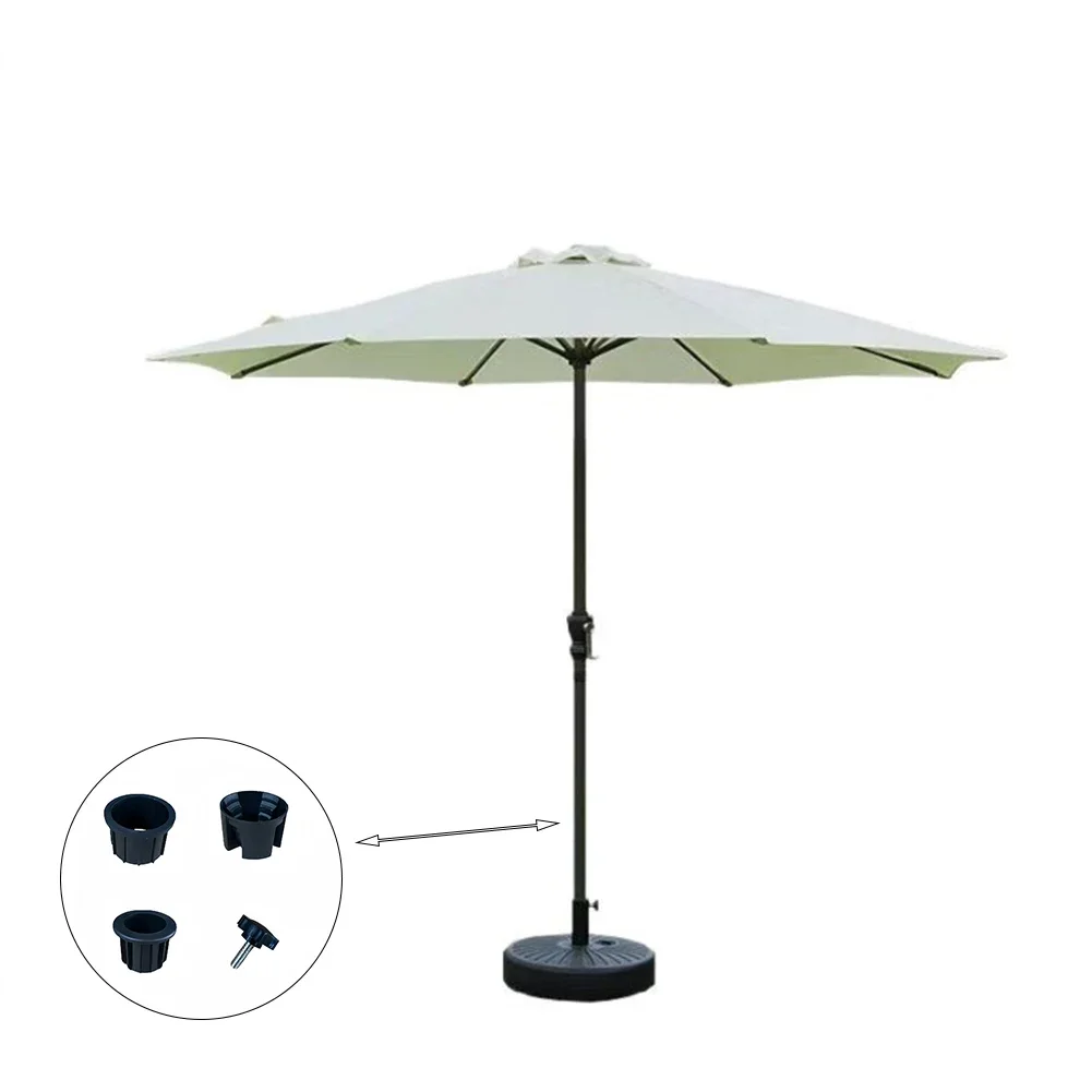 Outdoor Stability Plastic Pipe Sleeve Patio Umbrella Setup Multiple Uses Outdoor Use Secure Umbrella Adapter Kit