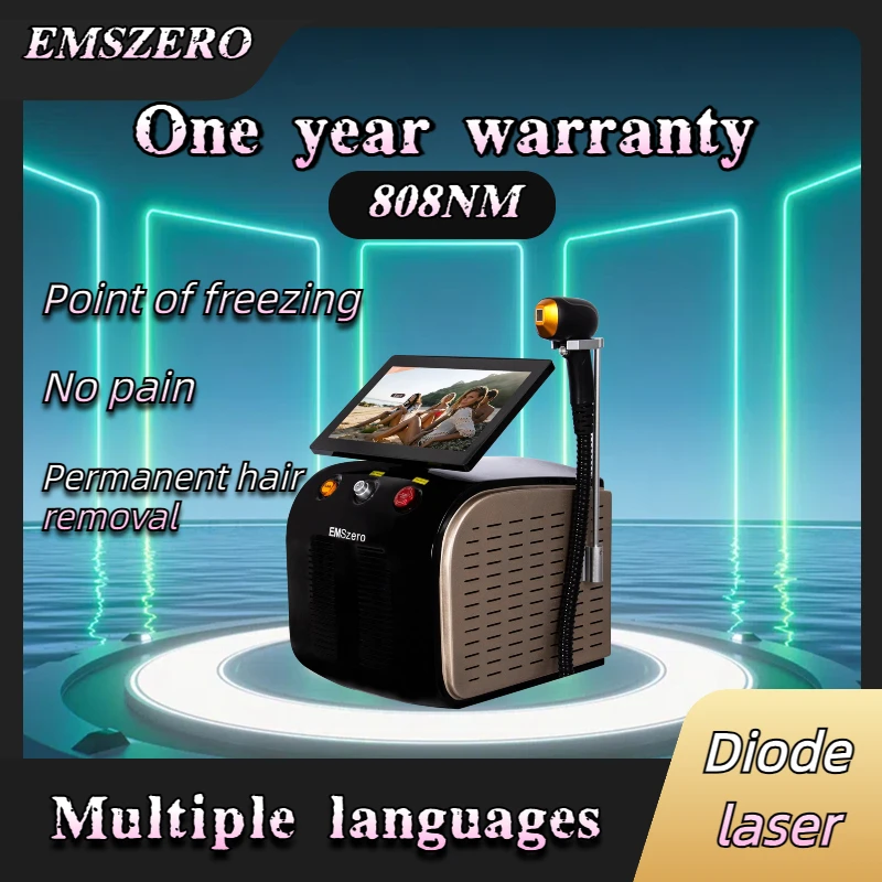 

2025 Best Depilator New Ice Platinum Cooling System Skin Care 808nm Diode Laser Hair Removal Machine 3-Wavelength