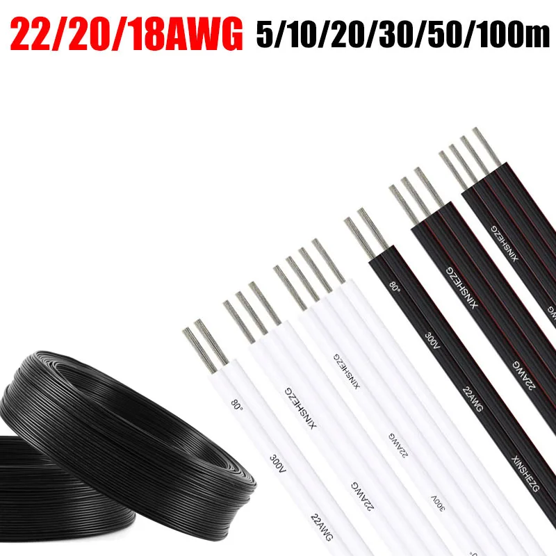 

LED Cable Electrical Wire 2 3 4 Pin 22/20/18AWG Tinned Copper LED Extension Cables For 3528 5050 WS2811 RGB LED Strip Light