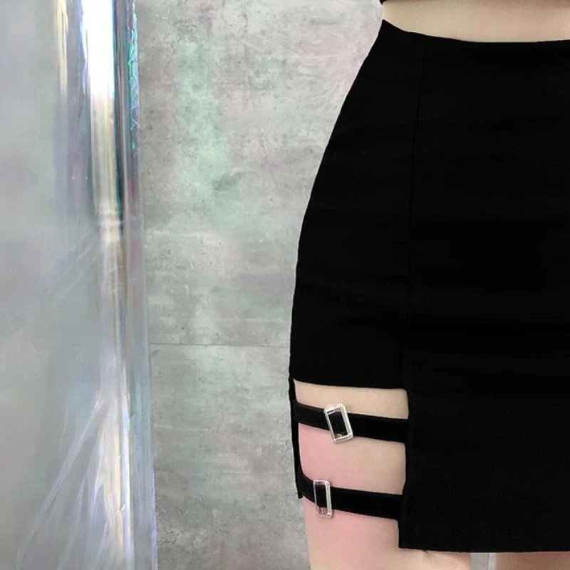 Röcke Frauen Sommer Aushöhlen Einfache Mujer S-3XL Retro Trendy Feste Hohe Taille Koreanischen Stil Fit A-line Sexy Freizeit Faldas Ins