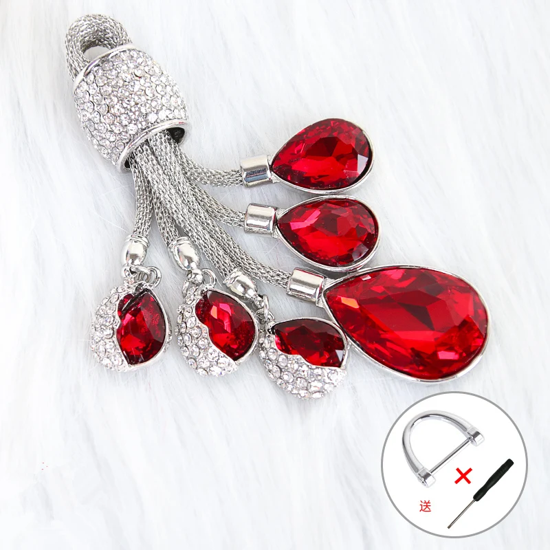 2019 Super Shine Crystal Keychain Tears of the Sky Alloy Plating Droplets Car Key Ornaments Luggage&Bag Accessories