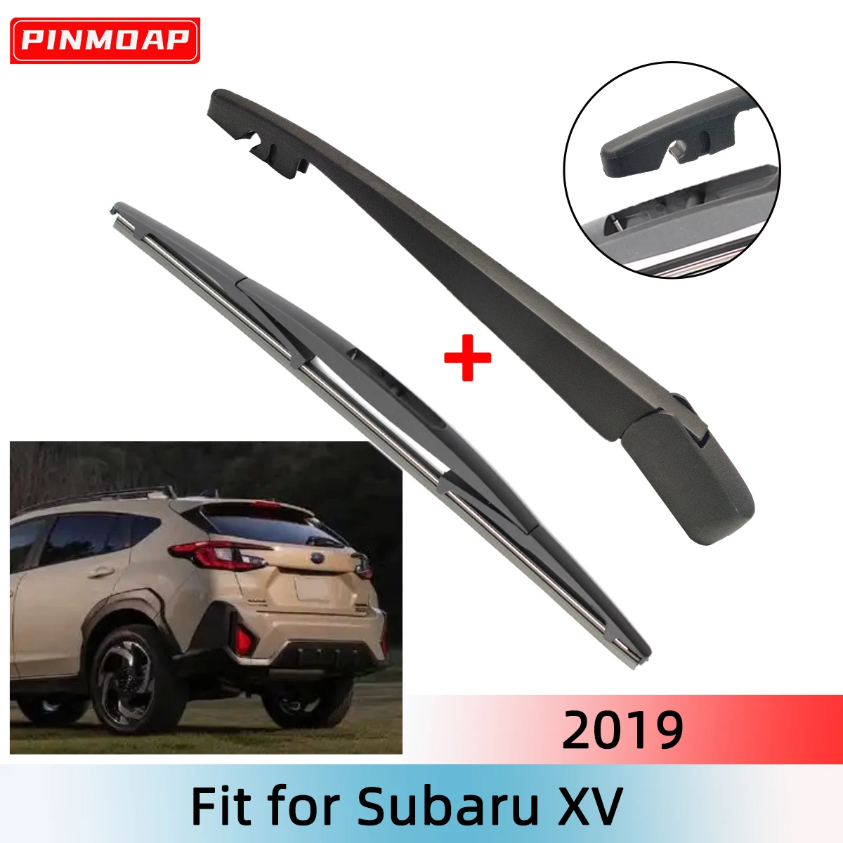 1/2PCS Heckscheibenwischerblatt Wischerarm-Kit für Subaru XV 2019, Windschutzscheibe, Windschutzscheibe, Heckscheibe