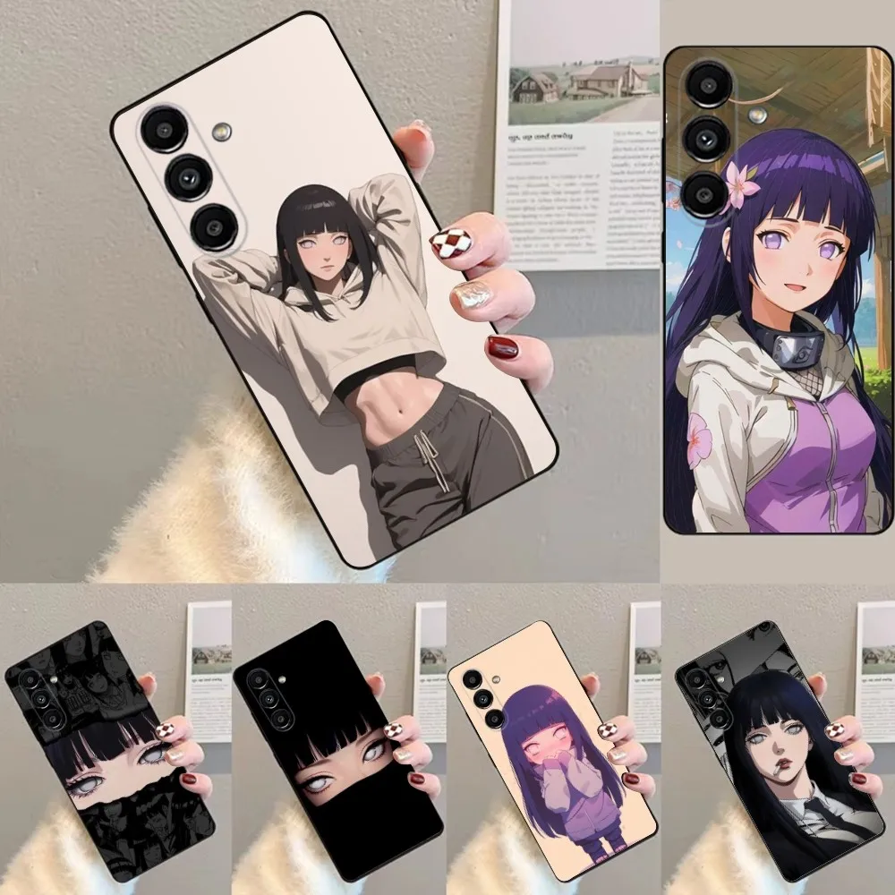 H-Hinata Japanese Cartoon  Phone Case For Samsung S24,23,22,30,21,10,9,Ultra,Plus,Lite,FE,Soft Silicone Black Cover