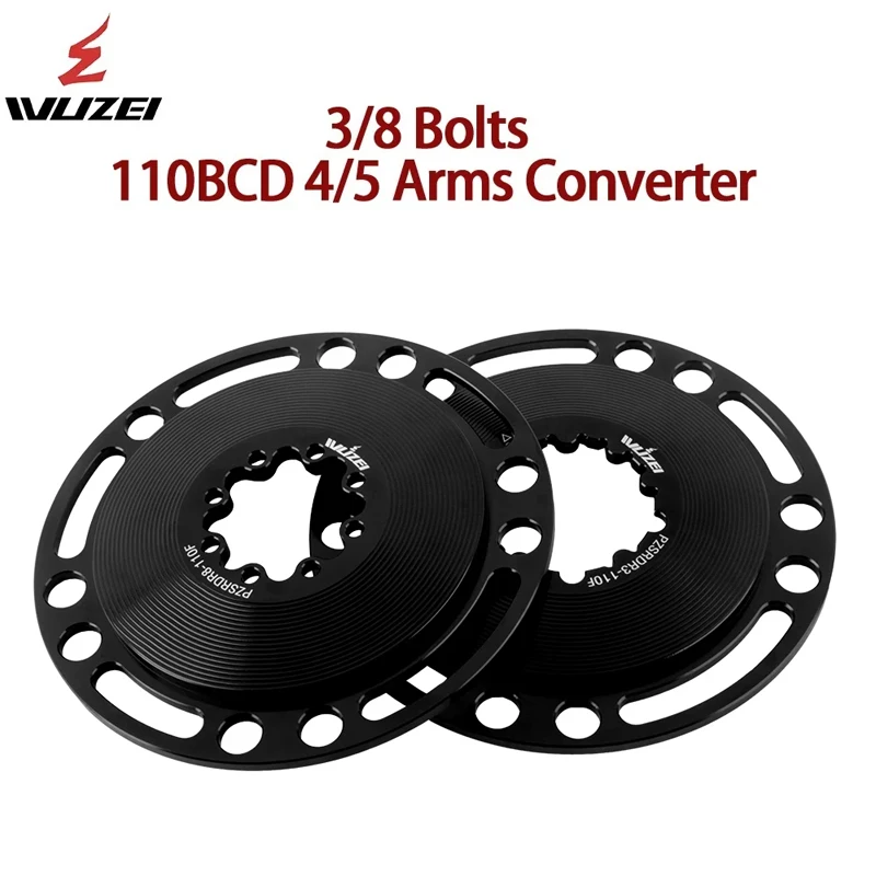 

WUZEI 3/8 Bolts Direct Mount Converter MTB Adapter 110BCD 4/5 Arms Road Bike Chainring Converter bicycle accessories