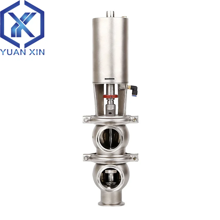 Электромагнитный клапан Tri clamp Two-position three-way pneumatic reversing valve Food grade sanitary stainless steel pneumatic stop valve steering LL Пневматика — деталь 4