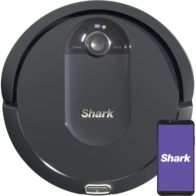 

QWShark IQ Robot Vacuum AV992 Row Cleaning,Perfect for Pet Hair,Compatible with Alexa,Wi-Fi,Black