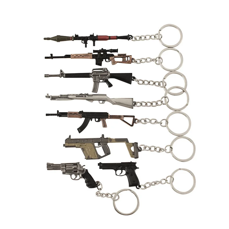 

Military Enthusiast Tactical Alloy Mini Pistol Model Keychain, Children's Toy, Adult Keychain, Boy's Gift, Small Gun Pendant