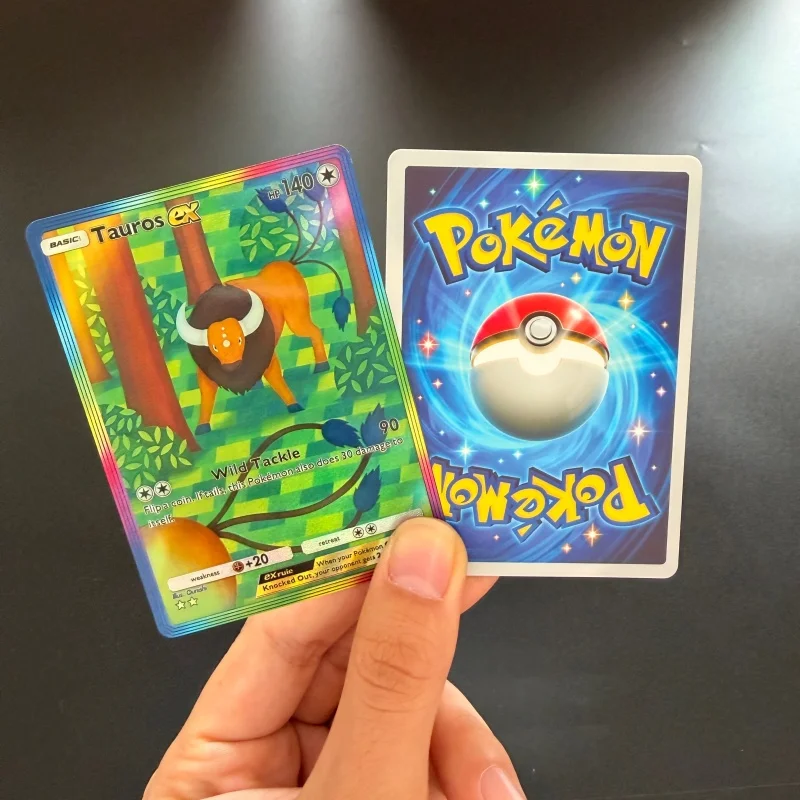 12 Style Diy PKM Tcg Pocket English Card Jolteon Mega EX Indeedee Hitmonchan Rapidash Mega-Rising Collection Flash Card view 2