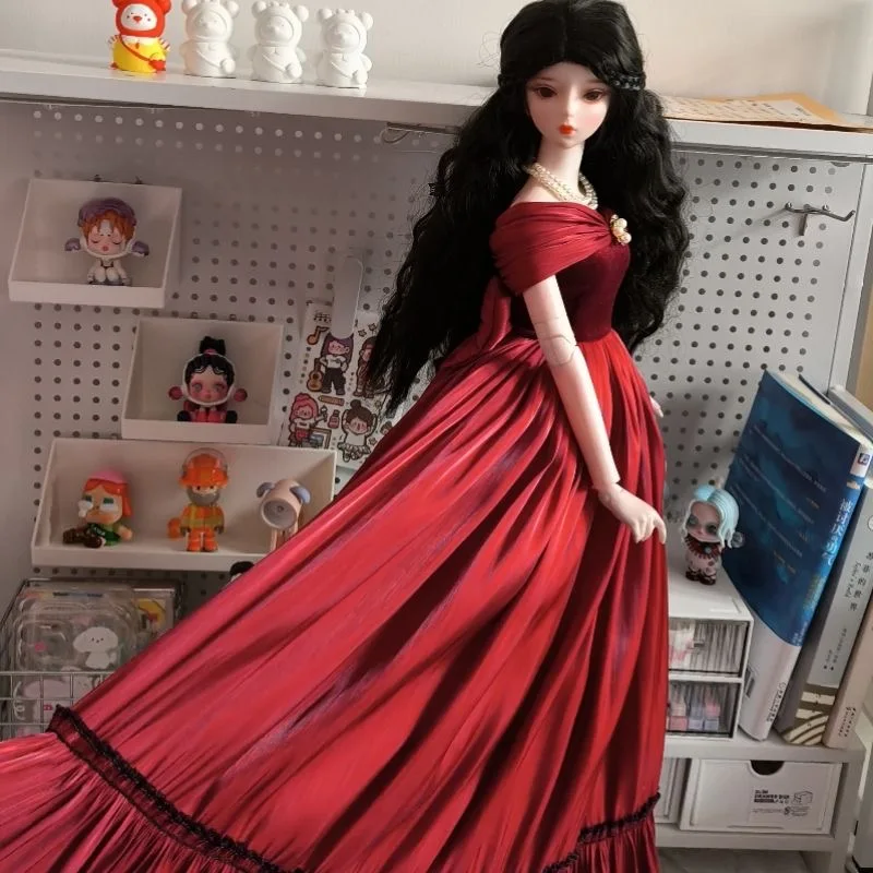 

Clothes For Doll 60cm BJD Dress 1/3 Debisheng Yeluoli Dress, Red 1/6 1/4 MDD Doll Clothes